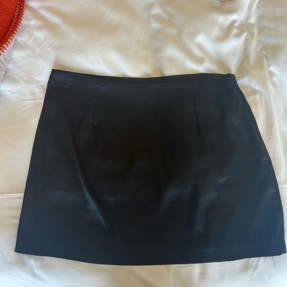 Daily Drills Black Silk Skirt